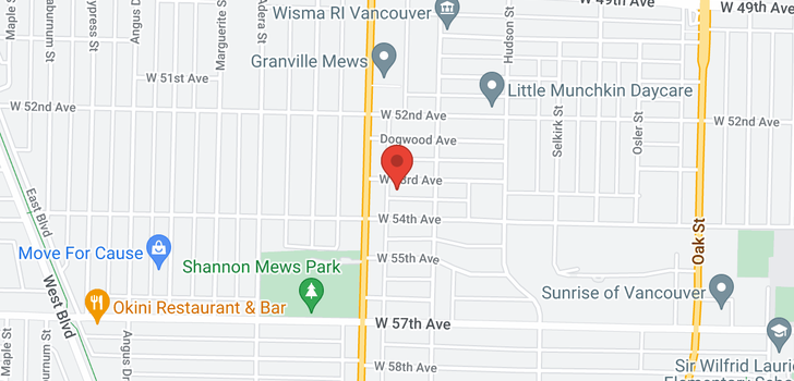 map of 1468 W 53RD AVENUE